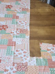 2 Piece VTG Unused Poly Floral Patchwork Print Material Stretch Lots Of Goodness