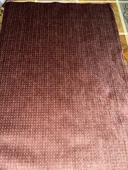 EUC burgundy heavily napped synthetic upholstery fabric, 2.1yd long x 52.5″ wide