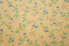 1930s Reproduction Fabric Cotton Quilt YELLOW Hues Tiny Flowers 42×1/2 yd CHOICE