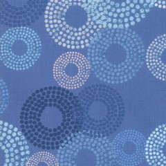 Moda BREEZE 1690 15 Cornflower Blue Circles ZEN CHIC Quilt Fabric