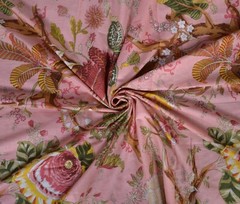 Indian Cotton Running Sewing Craft Floral Print Fabric Dressmaking 5 Yard