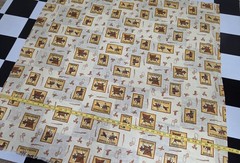 Vintage Western Cowboy Rodeo Fabric 41×43 Novelty Print Craft Material