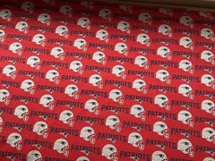 England Patriots Fabric Football NFL Red. 47” X 38”655