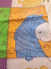 Cotton Fabric 3 Yds Multicolor Print Quilt Theme/ Cute Baby Animals