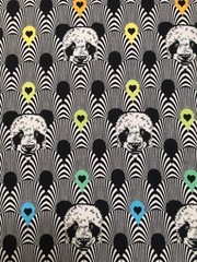 Tula Pink Linework Pandomonium Half Yard Panda 18 x 44 Fabric