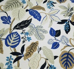 Meridia in Perri BTY 54″ Wide P Kaufmann 100% Cotton Nomad Blue Leaf