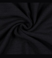 $36 for 2 Yards Real 100% Wool (Flannel) Italian Fabric – Black Color
