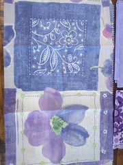 Lot of purple Fabric, floral, 5oz