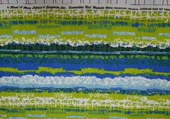 House N Home Fabrics & Draperies Inc. Mid Century “Barkcloth” Fabric 50″ Wide