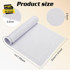 Custom Fursuit Eye Mesh, 39X11.8Inch White PVC Plastic Net 0.2Mm Thick Waterproo