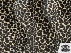 Velboa Faux Fur Short Pile Fabric Animal Print CHEETAH DARK BROWN 60″W Sold BTY
