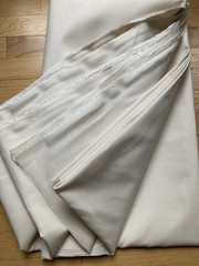 Rare Bull Denim, Cone Mills, USA Made Natural Unbleached Undyed Denim, 8.5 oz