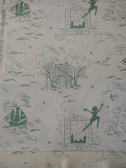Michael Miller Peter Pan Sarah Jane Second Star to the Right Green Cotton BTFQ