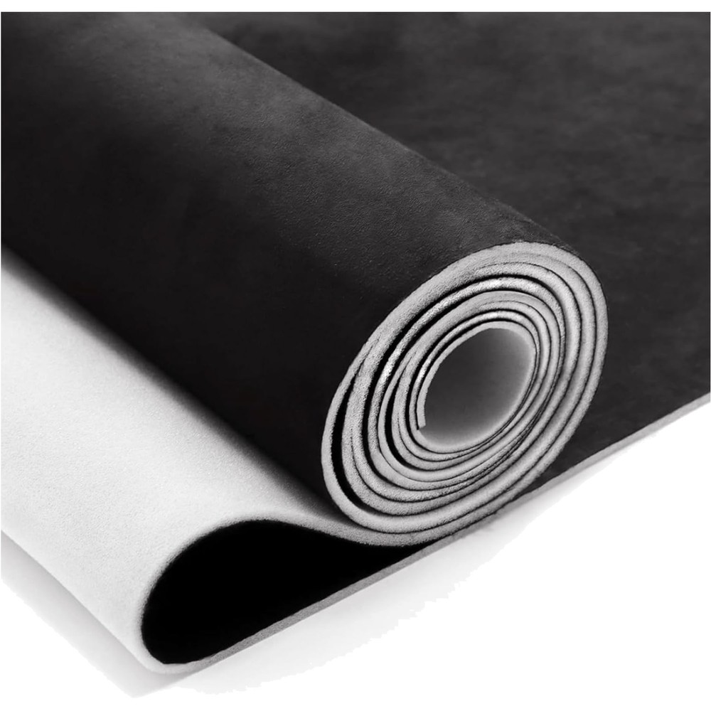 Suede Auto Headliner Fabric 120″ L × 60″ W with Foam Backing – Black Interior…