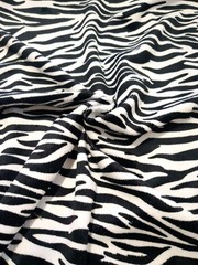Black White ZEBRA STRIPE Minky Fabric by YARD African Animal Pattern Safari 58″W