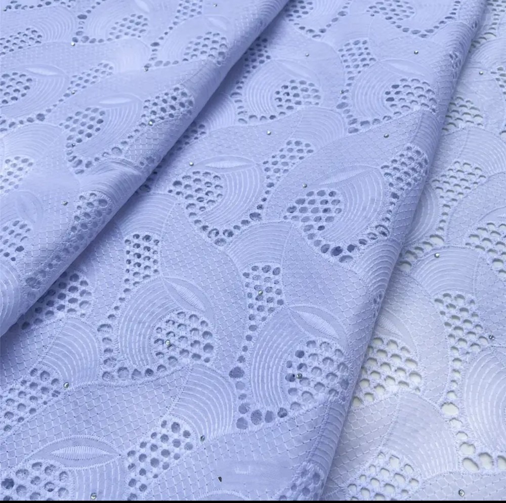 White Dry Lace Fabric 5yards