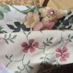 Fat quarters 6 floral print earthy tone fabric quilting