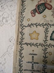 REMNANT Peace Creek Collection Quilt Fabric Primitive Angels Nativity 12″x23″