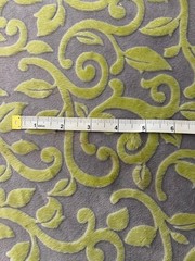 3 yards 20″ by 60″ Embossed Leaves Minky Fabric Green Vines by Shannon Fabrics