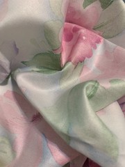 Floral Cotton Sateen Fabric 5 Yards