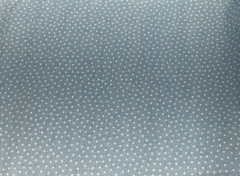 WHITE PIN DOTS ON POWDER BLUE COTTON– 1 YARD
