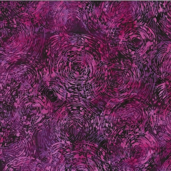 Hoffman Batiks Fabric – Bali Batik – Marsala Spiral #V2536-423