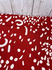 Fabric Cotton Red White Abstract 2-2/3 Yards 44″ Wide Quilt Sew Unbranded