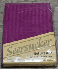 Seersucker Bettwasche Pink Duvet Cover 135×200 Cm Pillowcase 80×80 Cotton German
