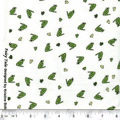1 meter Frog Prince Fairy Tale 100% Cotton Fabric Last one! 40 inches piece