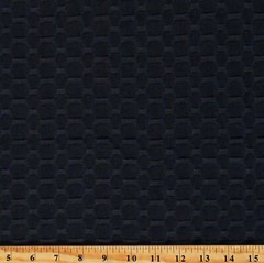 Honeycomb Texture Knit Solid Black Poly/Spandex Blend Fabric by the Yard D452.39
