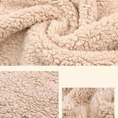 Faux Sherpa Fleece Fabric Thick Thermal Blanket Coat Jacket Lining Material Trim