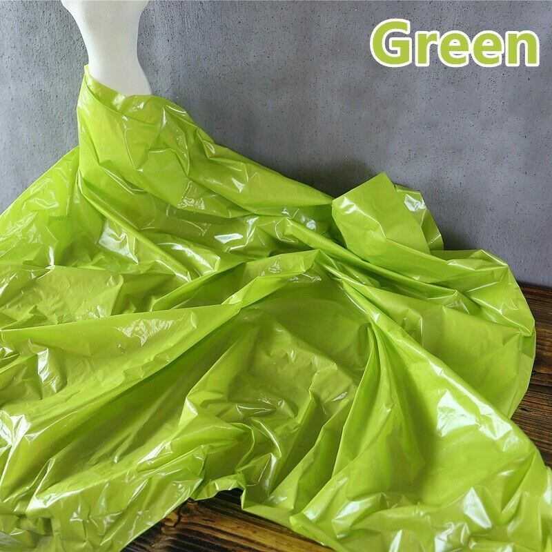 Faux Pu Leather Fabric Thin Waterproof Shiny for Puffer Coat Jacket Craft Sewing