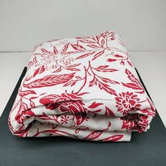 Home Decor Fabric Cotton Red and White Print 4 Yards x 54″ wide