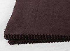 Soimoi Solid Dark Brown Precut 10 inch Cotton Fabric Quilting Squares Charm P…