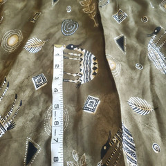 100% Rayon Challis Fabric African Animal Print On Olive Green 58″W x 2 Yards