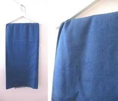 FABRIC Chambray Blue One Way Stretch Medium Weight Fabric 150cm x 2 meters