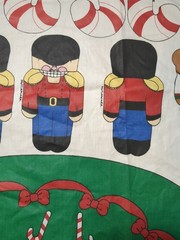 Vintage Daisy Kingdom Fabric Panel Soft Christmas Tree And Stuffed Animal…