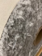 Holly Hunt/ Great Plains Teddy in Warm Silver, 11y24in Alpaca Boucle