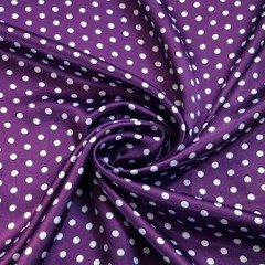 58” Wide Cute Polka Dots Material Satin Charmeuse Soft Lining Scarf Diy Fabric