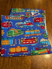 Colorful trains fabric, Cranston Print Works, VIP, 44″x 216″