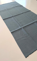 Romo Washable Linara Designer Woven Fabric in Smoke Blue Remnant, 0.7 Yd, New