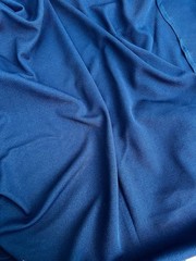 70s Polyester Double Knit Deep Blue Textured Pant Weight 60″ Wide X 40″ Long