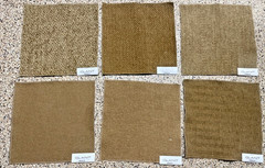 Glant Fabric lot of 42 Large Squares Scrapbooking Crafts 12 X 12