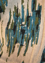 Fabulous Retro Mid Century 120”w x 78”l Textured Linen Drapery Panel