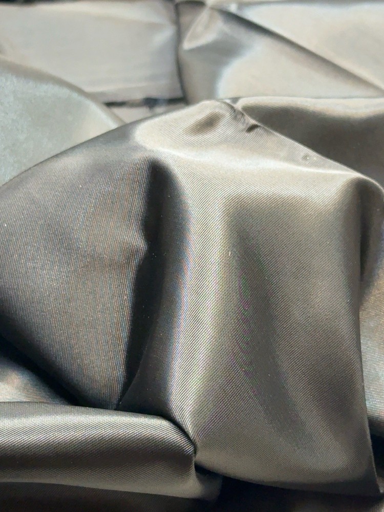 Black Taffeta Fabric 100% Acetate 45” x 45” Shiny Formal Sewing Craft