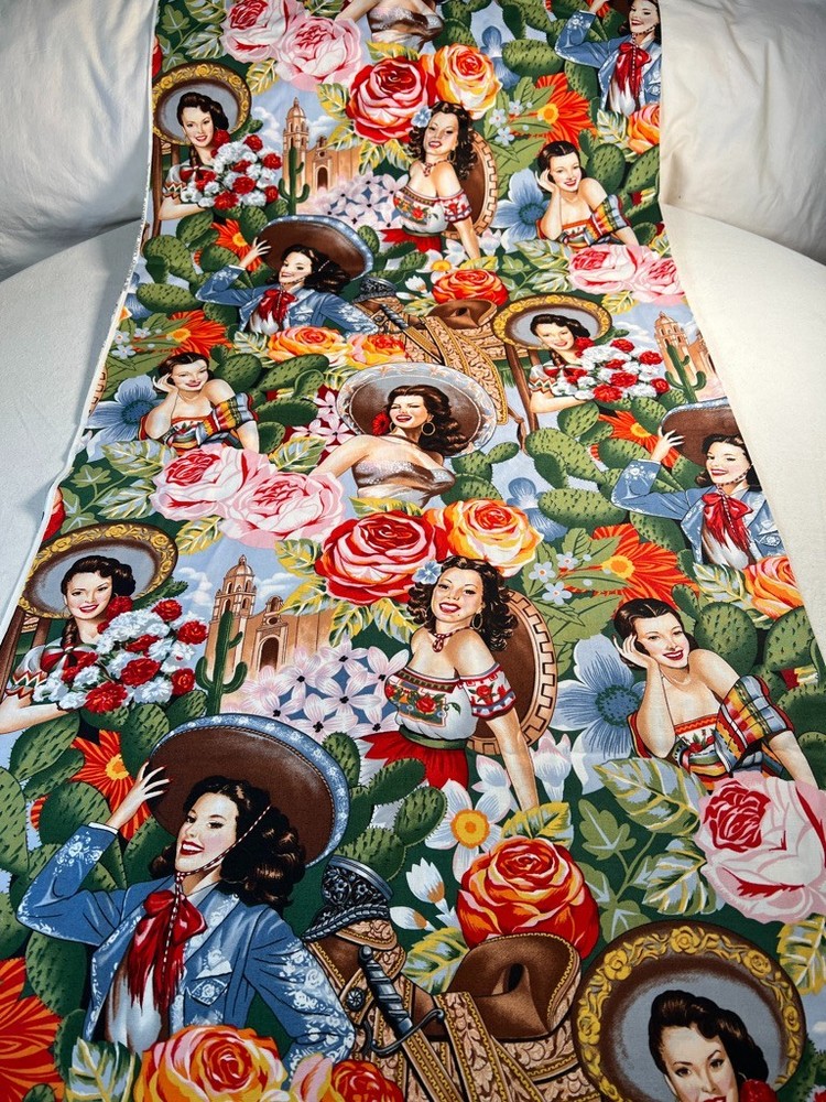 Fabric – Vintage Alexander Henry Las Senoritas Western Cotton BTY 36″ L x 44” W