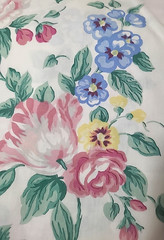 Springmaid * Floral Flat Sheet * OUEEN * preowned