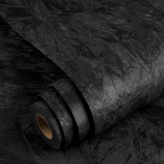 Self Adhesive Velvet Wallpaper – Black Peel and Stick