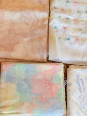 Pastel Cotton Fabric Lot Florals Hearts Crisp Craft Quilting 2.20 lb