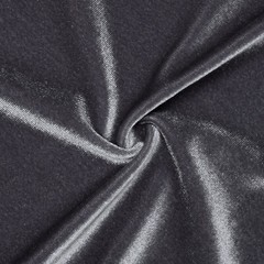 Charcoal Gray Stretch Velvet Fabric – 60″ Wide – Polyester Spandex – by the Yard